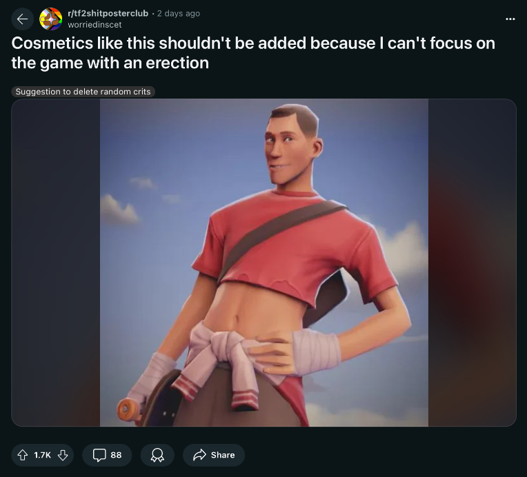 Screenshot of a Reddit post calling out the issue with Summer 2024 cosmetics